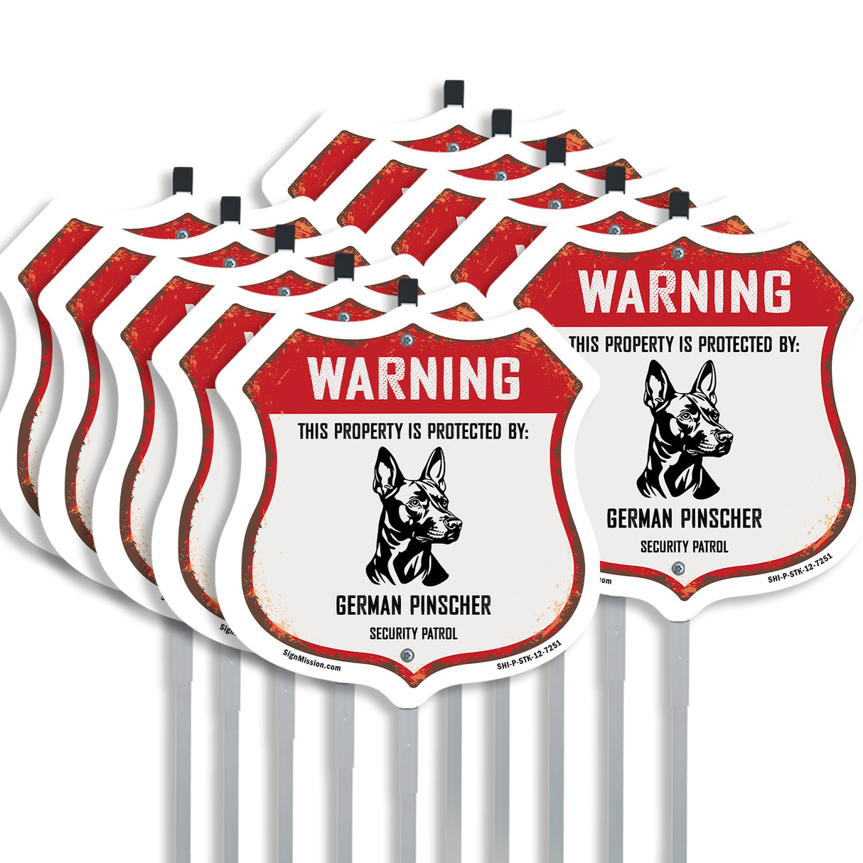 Warning This Property is Protected by German Pinscher