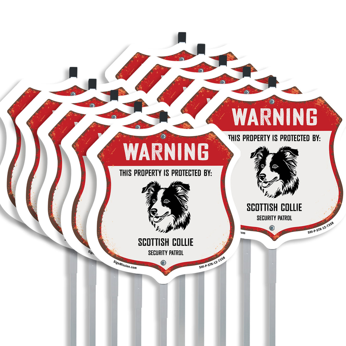 Warning This Property is Protected by Scottish Collie