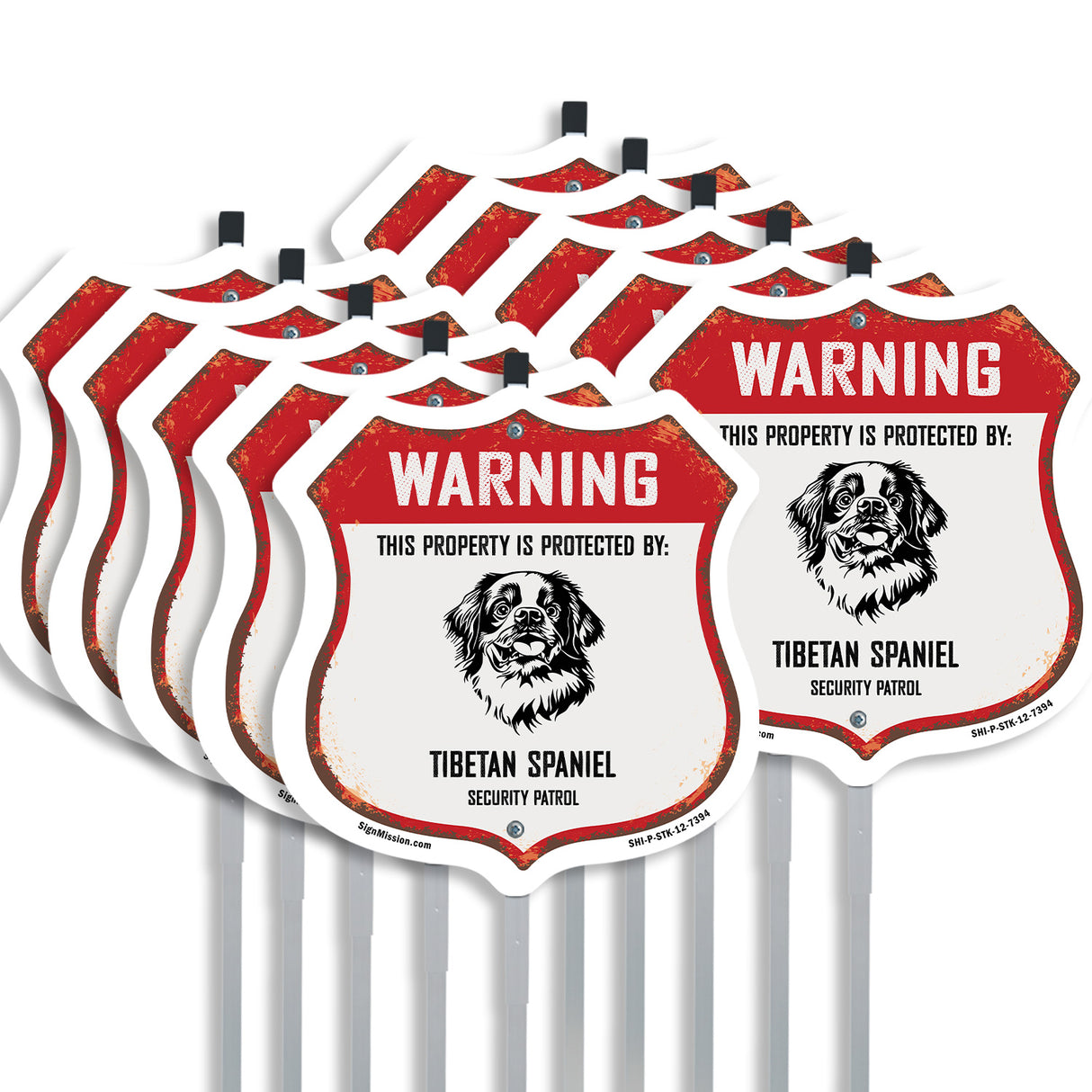 Warning This Property is Protected by Tibetan Spaniel