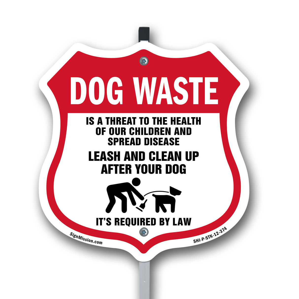 Dog Poop Dog Waste Is A Threat To The Health Of Our Children. Leash And Clean Up After Your Dog