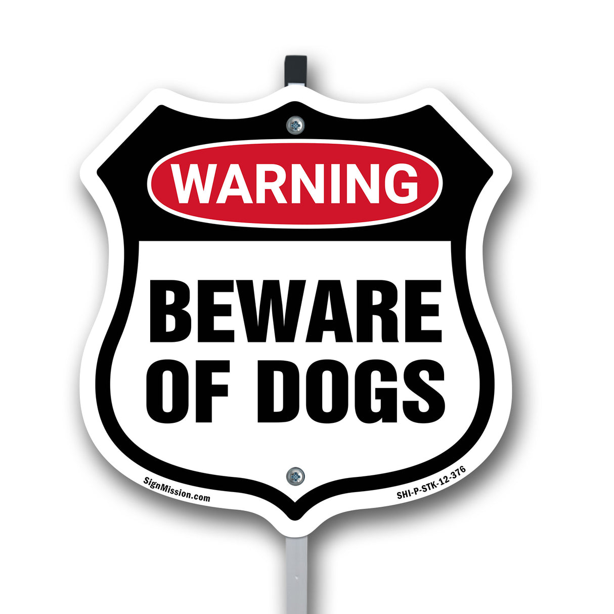 Dog Warning Shield Sign Beware Of Dogs