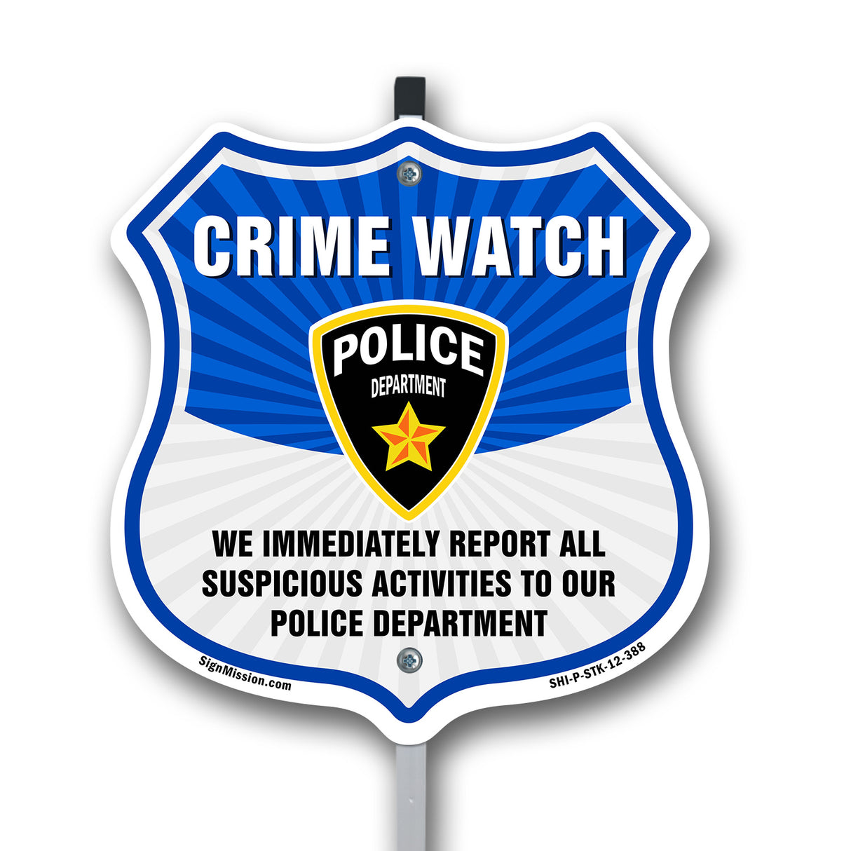 Neighborhood Crime Watch We Immediately Report All Suspicious Activities To Our Police Department