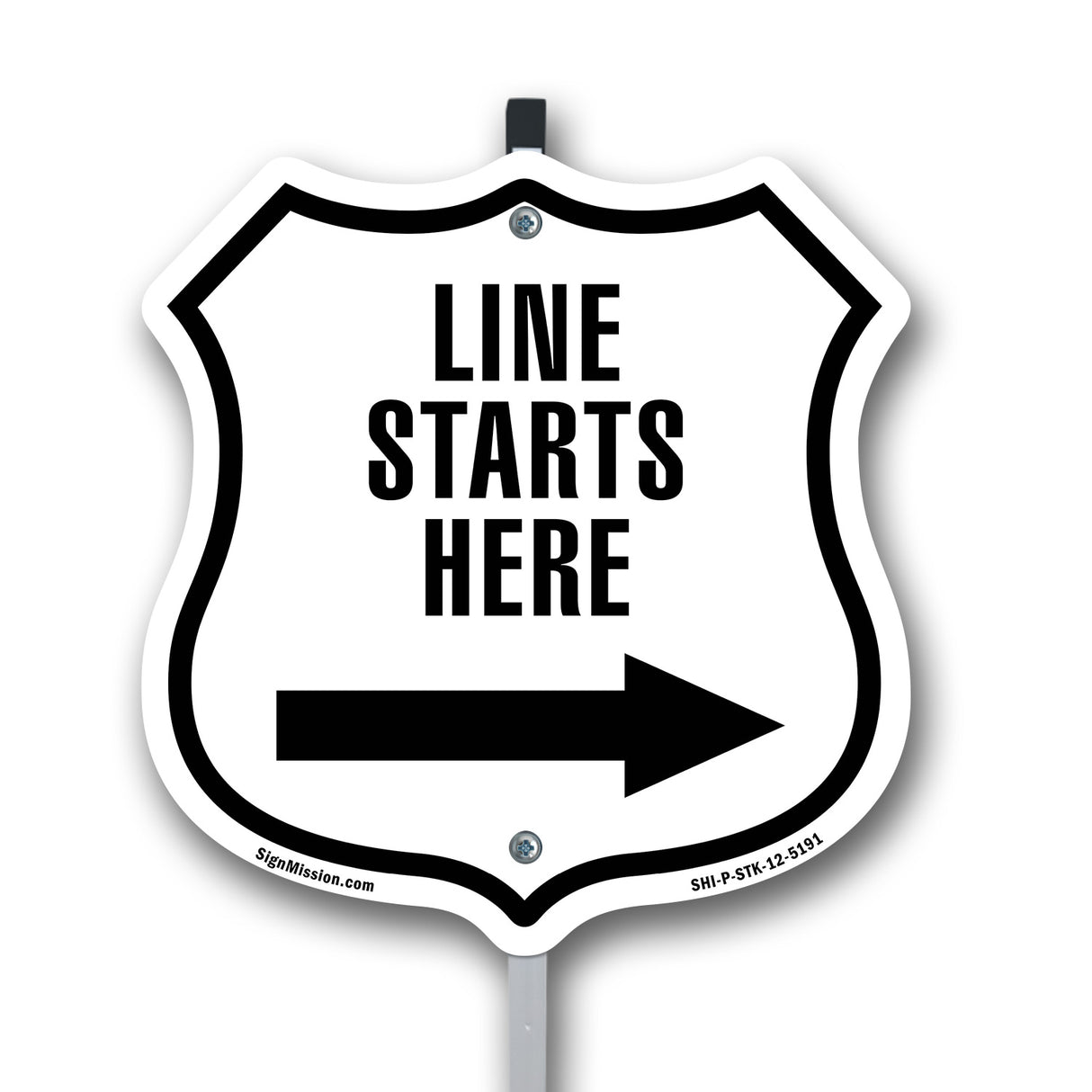 Line Starts Here Right
