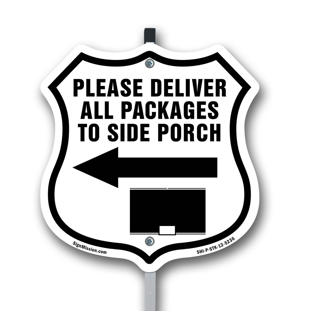 Please Deliver All Packages To Side Porch Left