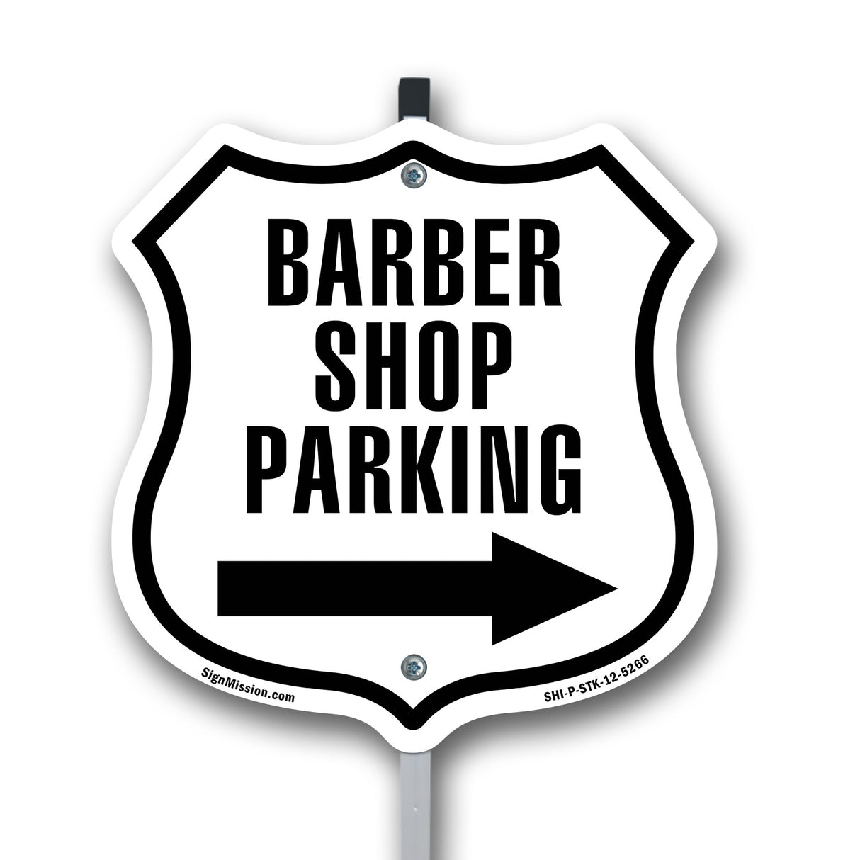 Barber Shop Parking Left Arrow