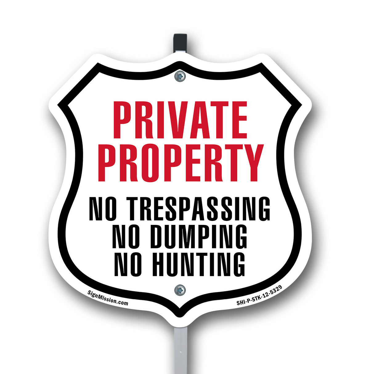 Private Property No Trespassing No Dumping No Hunting