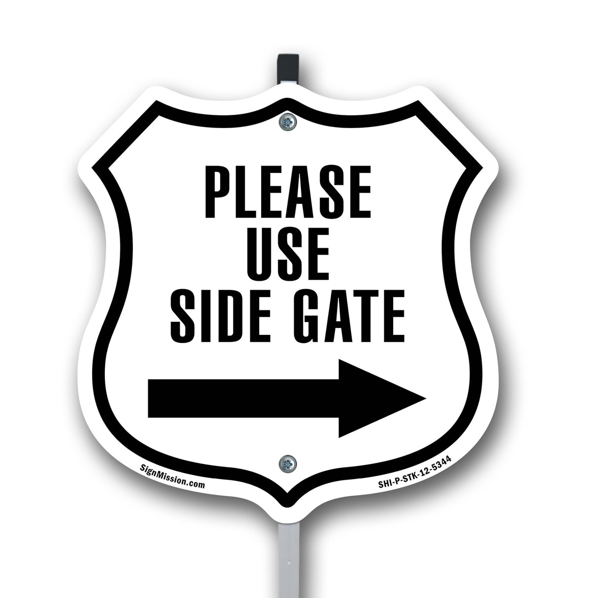 Please Use Side Gate Right