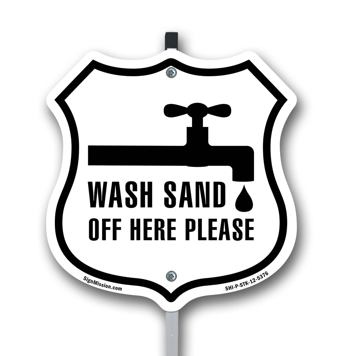 Wash Sand Off Here Please