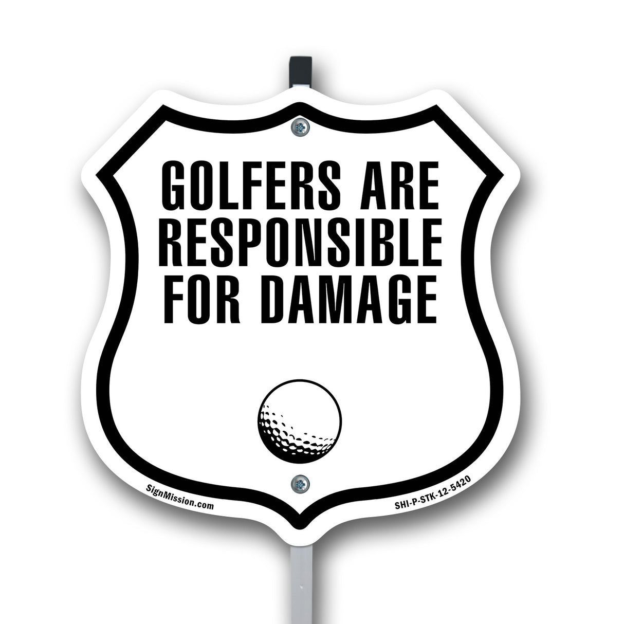Golfers Are Responsible For Damage