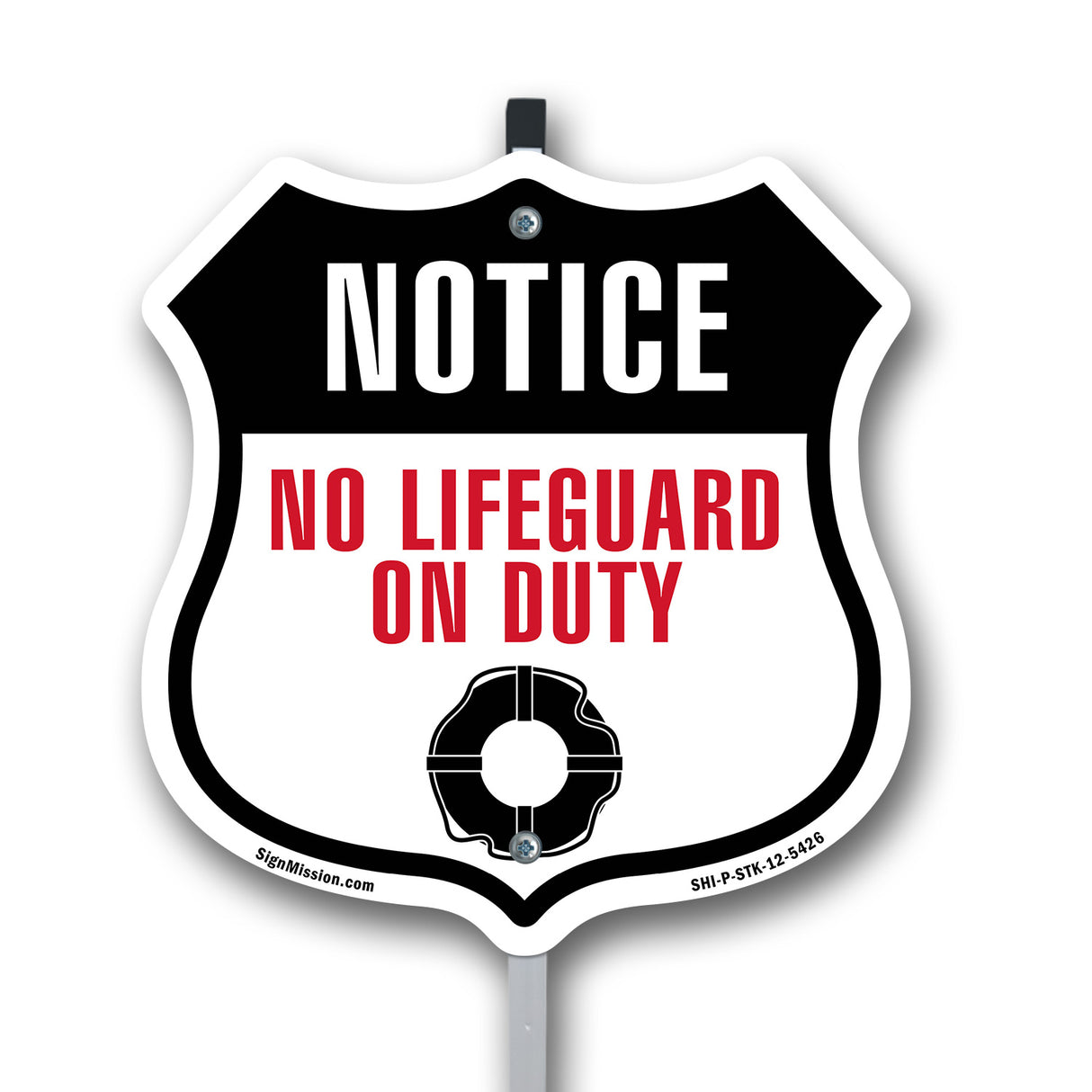 Notice No Lifeguard on Duty