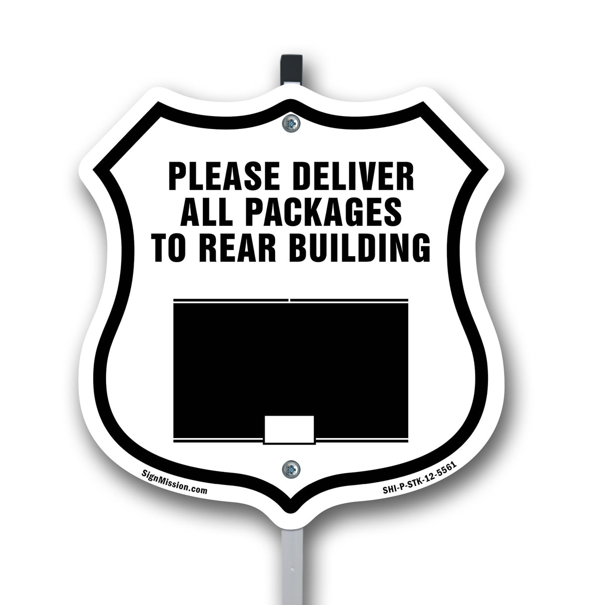Please Deliver All Packages To Rear Building
