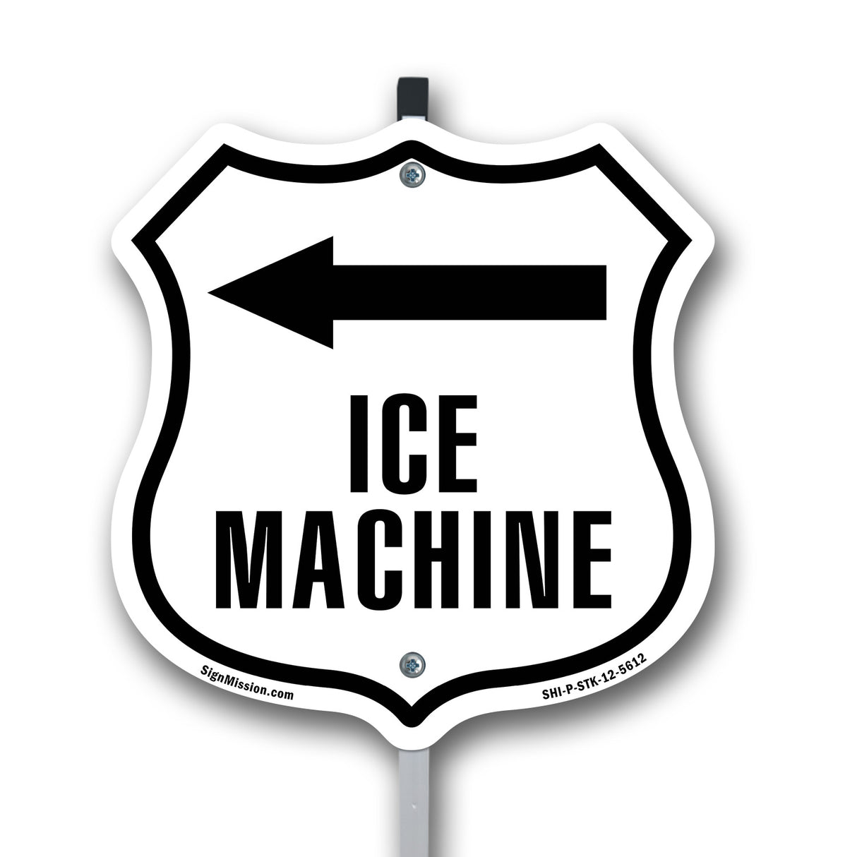 Ice machine left