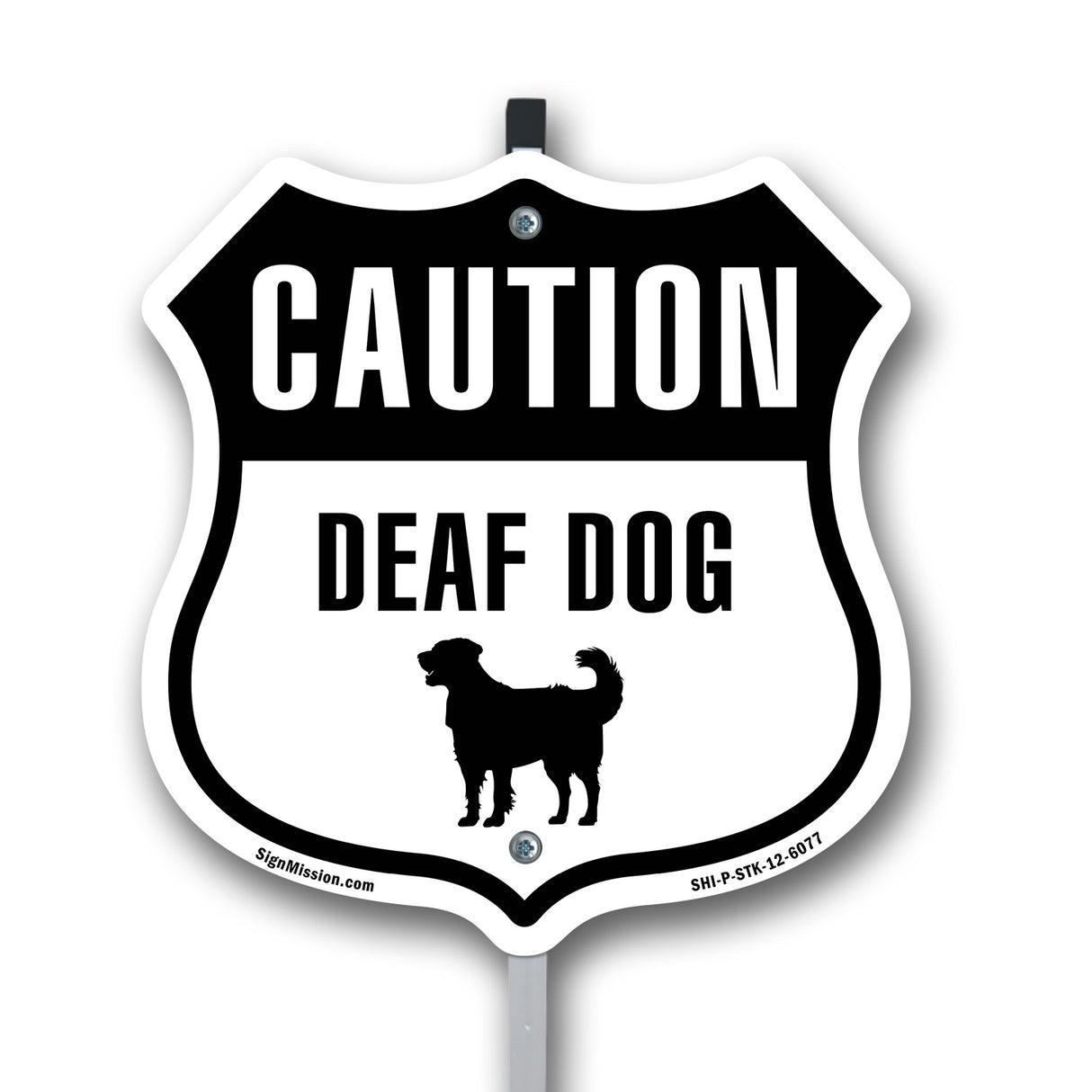 Caution Deaf Dog