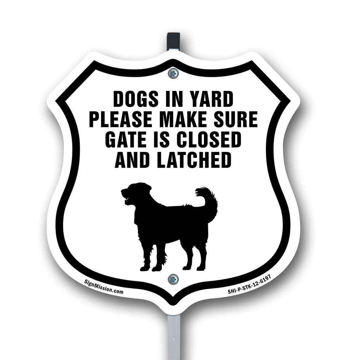 Dogs In Yard Please Make Sure Gate Is Closed And Latched