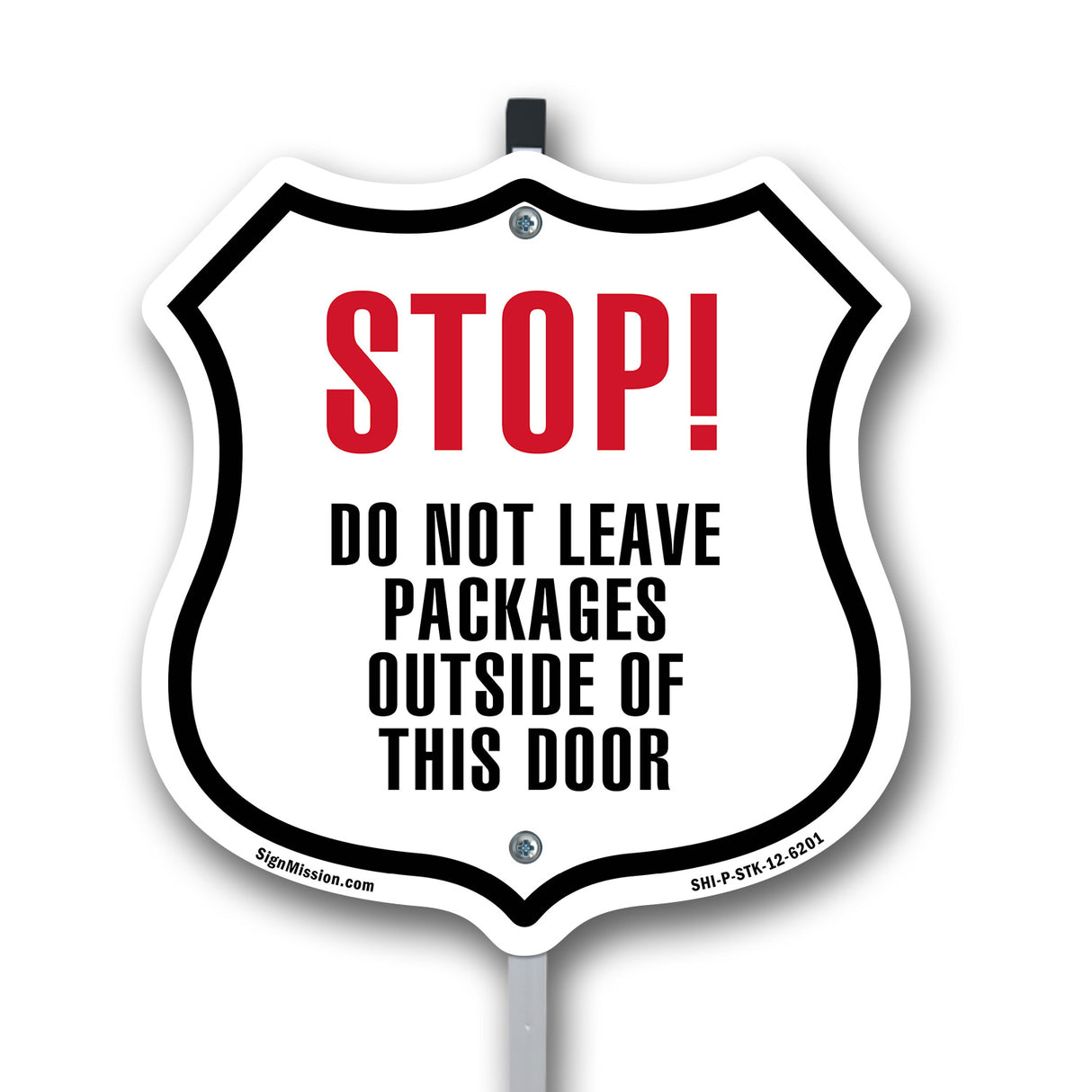 STOP DO NOT LEAVE PACKAGES OUTSIDE OF THIS DOOR