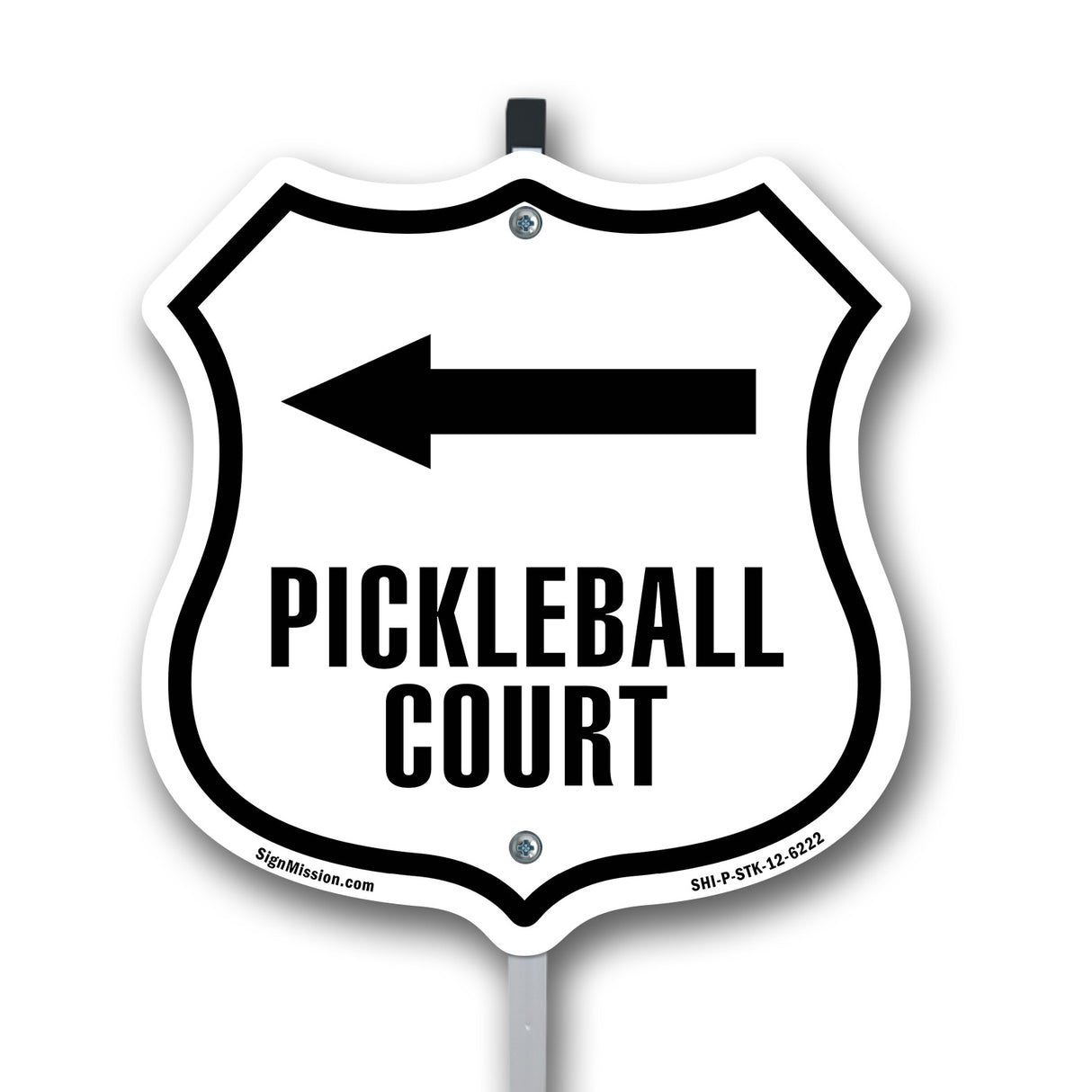 Pickleball Court Left Arrow