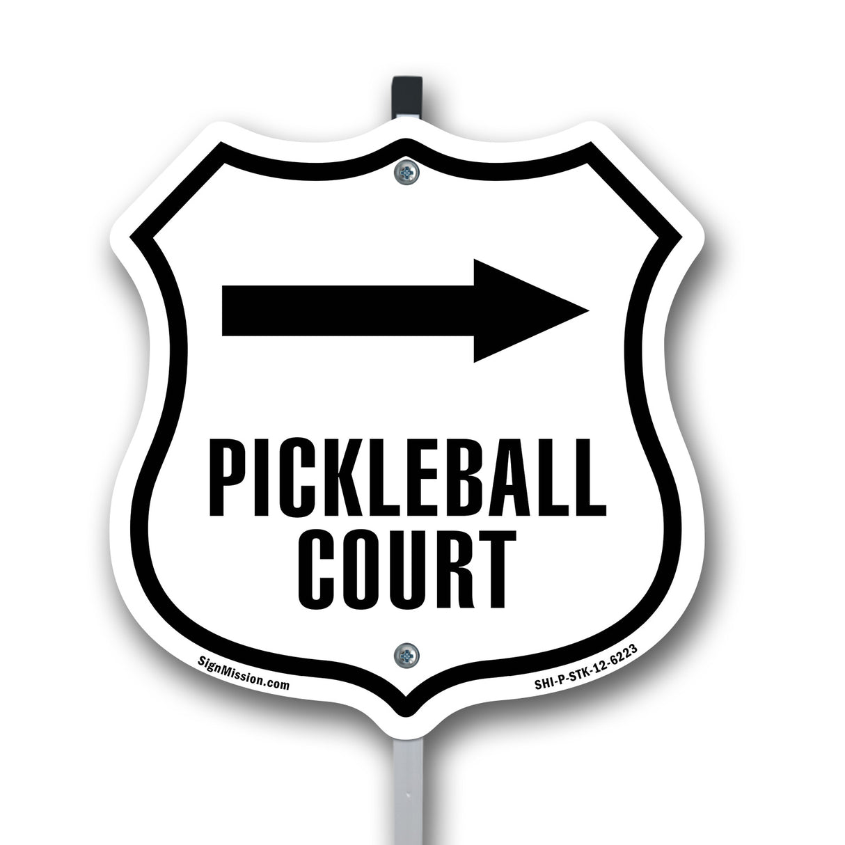 Pickleball Court Right Arrow