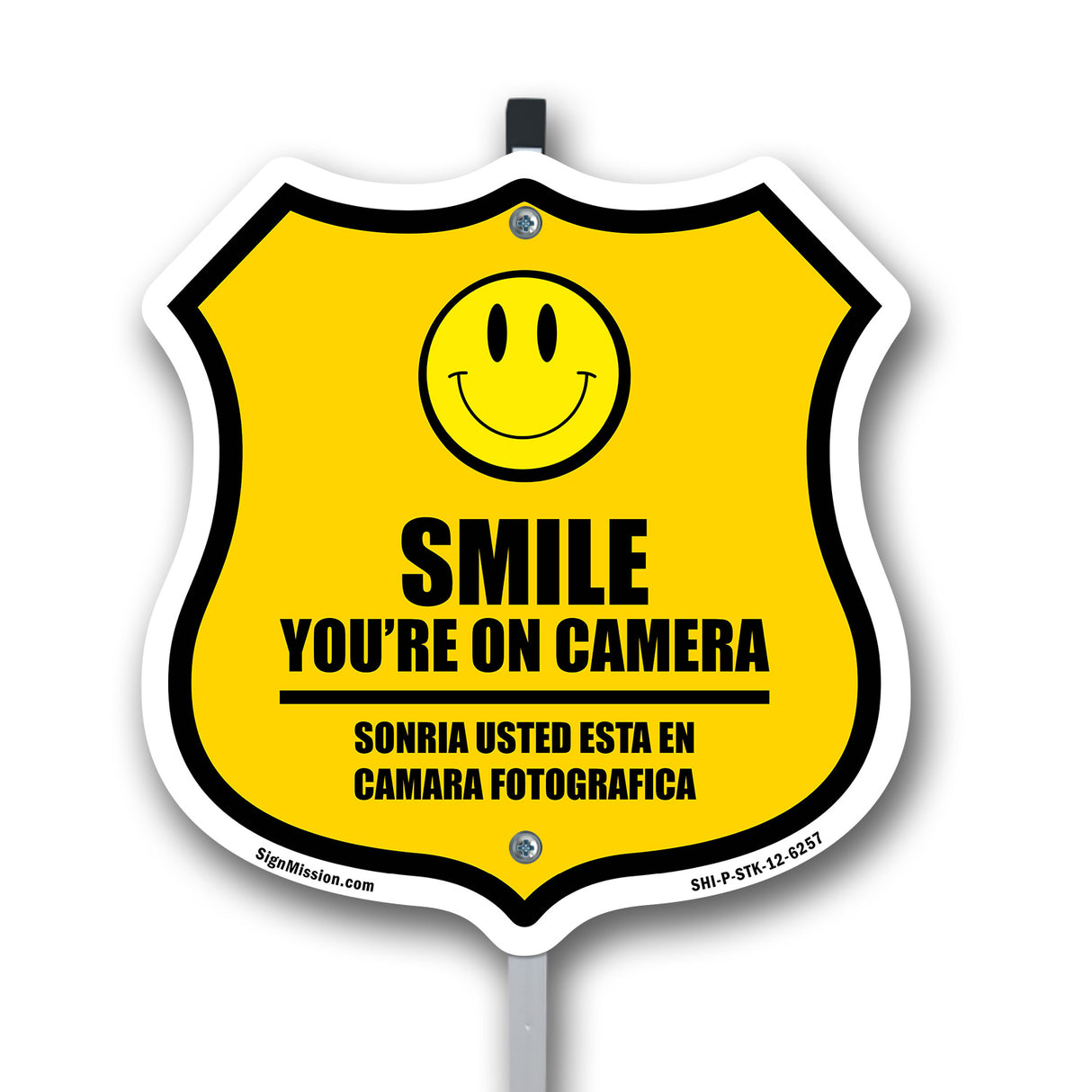 Smile You're On Camera Bilingual English / Spanish
