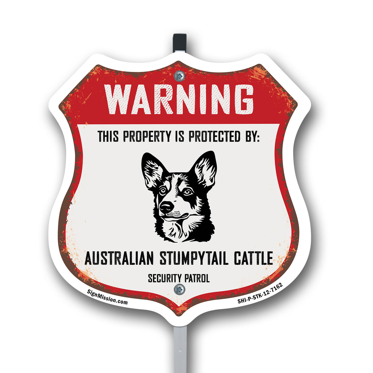 Warning This Property is Protected by Australian Stumpy Tail Cattle