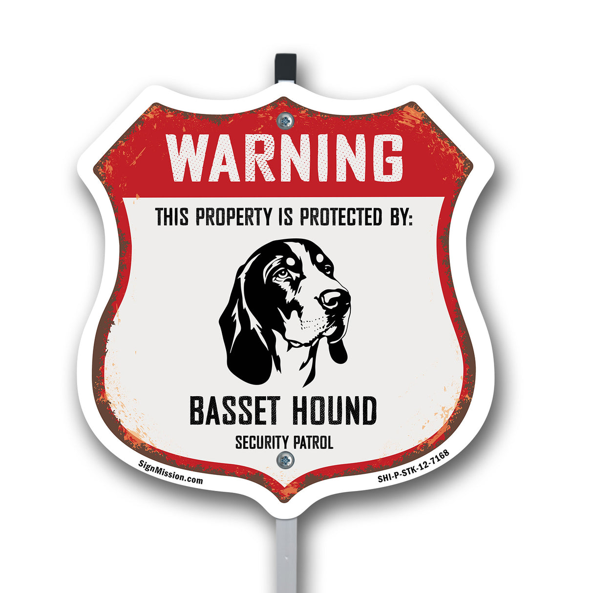 Warning This Property is Protected by Basset Hound