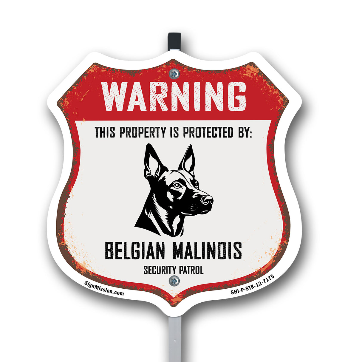 Warning This Property is Protected by Belgian Malinois
