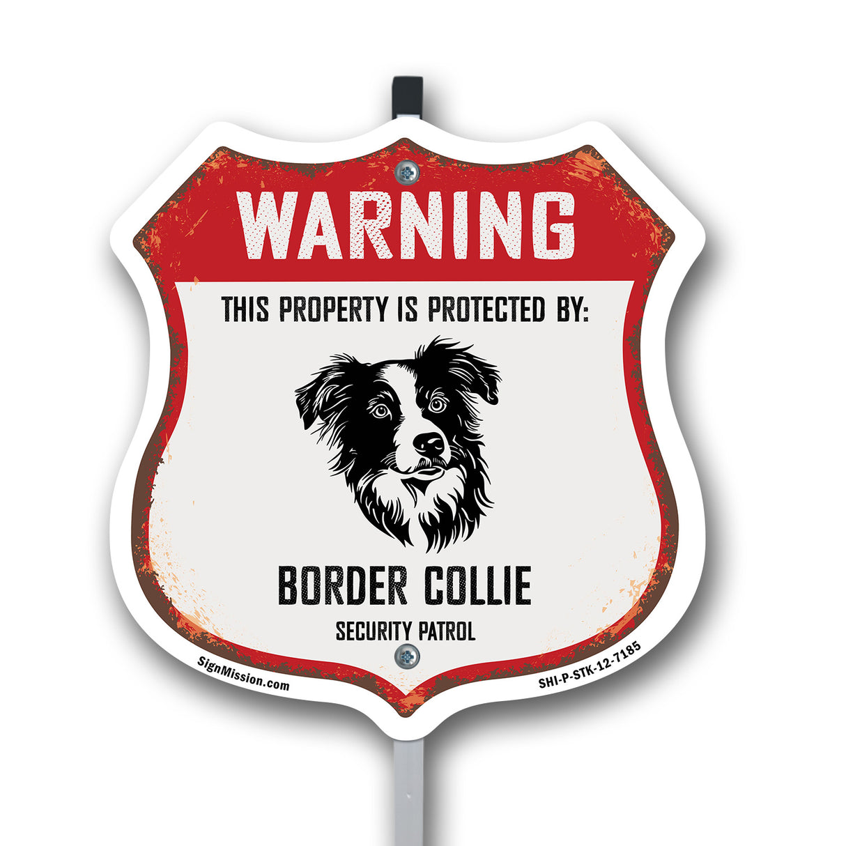 Warning This Property is Protected by Border Collie