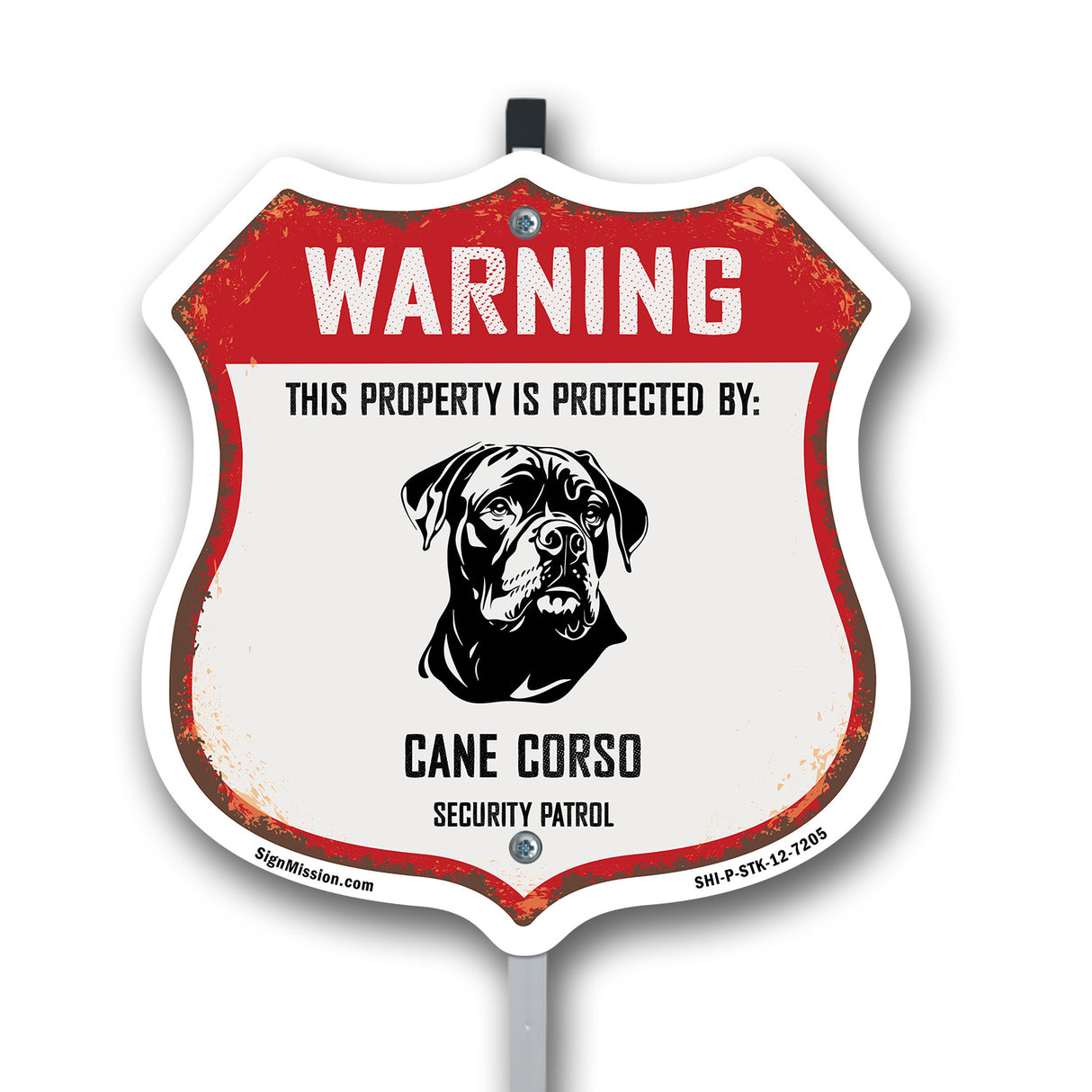 Warning This Property is Protected by Cane Corso