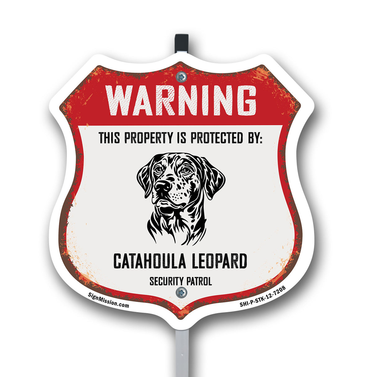 Warning This Property is Protected by Catahoula Leopard