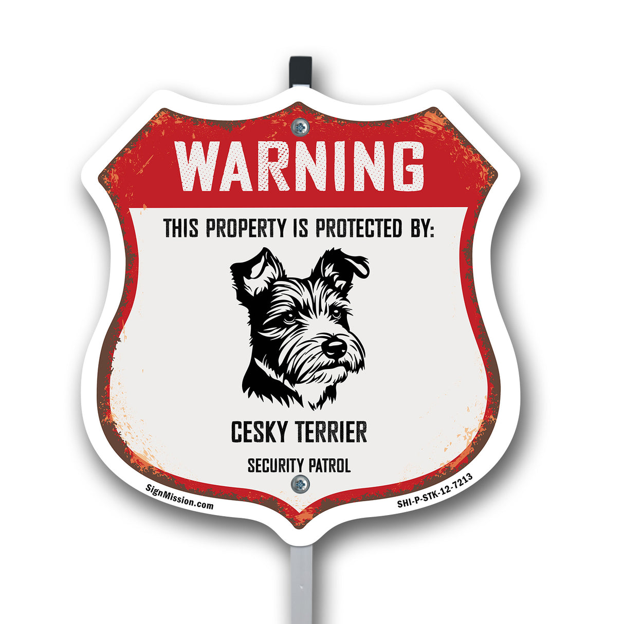 Warning This Property is Protected by Cesky Terrier