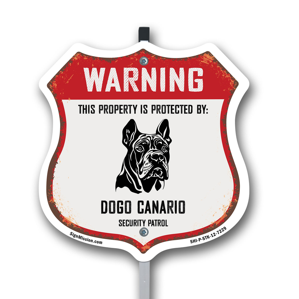 Warning This Property is Protected by Dogo Canario