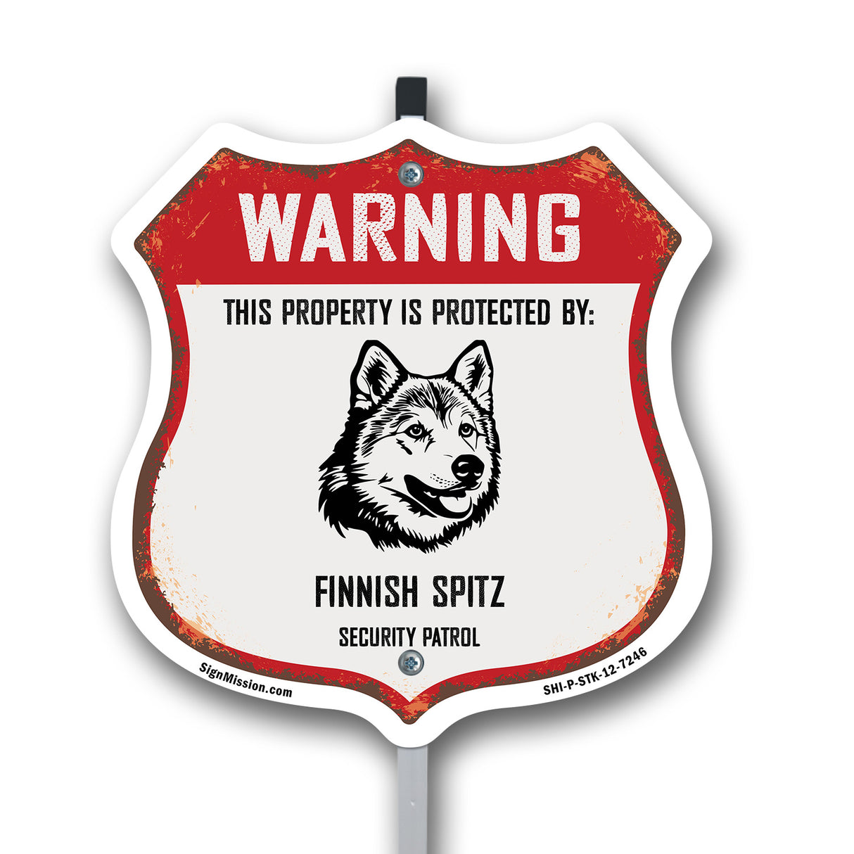 Warning This Property is Protected by Finnish Spitz