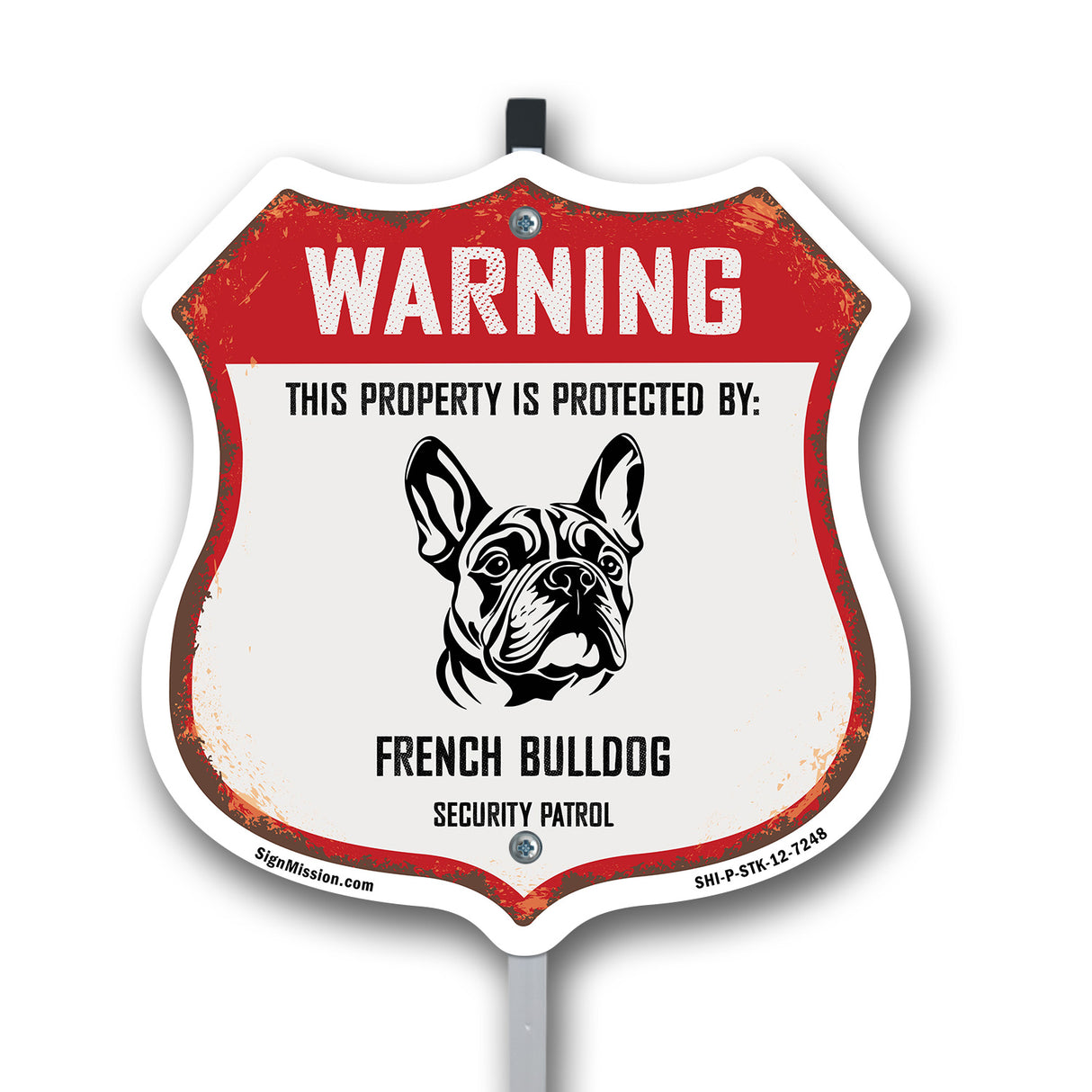 Warning This Property is Protected by French Bulldog