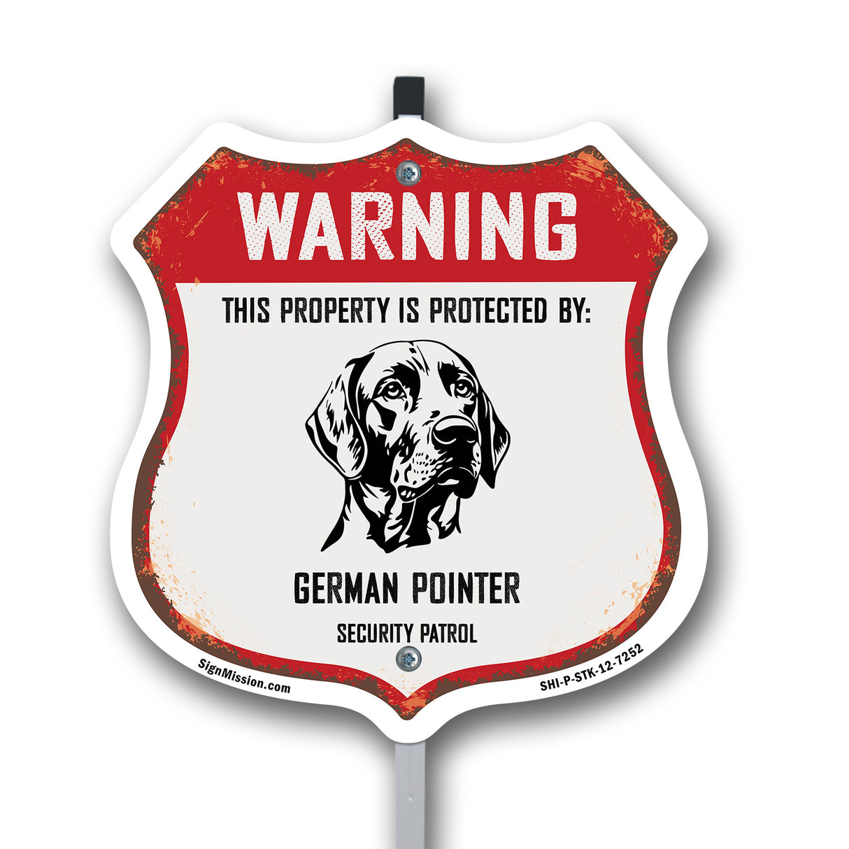Warning This Property is Protected by German Pointer