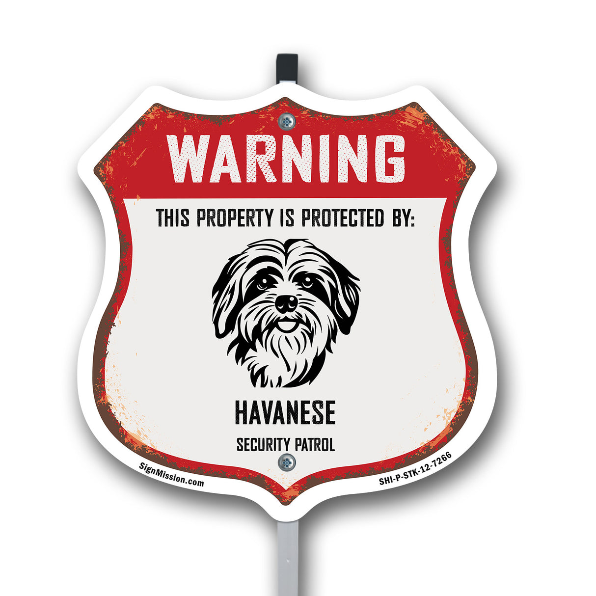 Warning This Property is Protected by Havanese