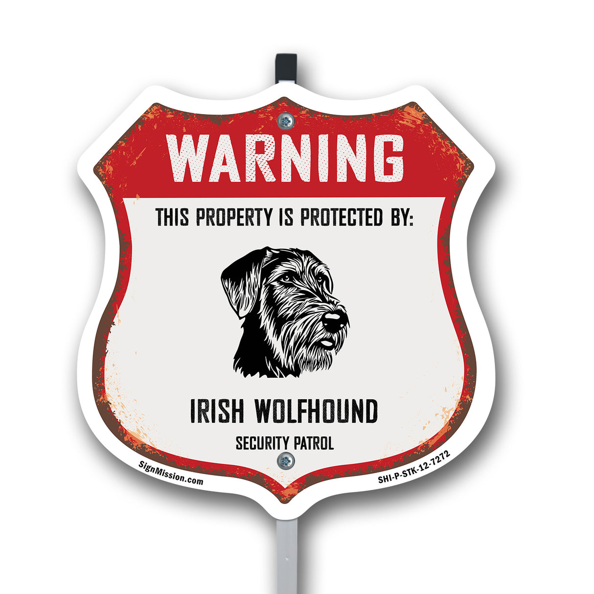 Warning This Property is Protected by Irish Wolfhound