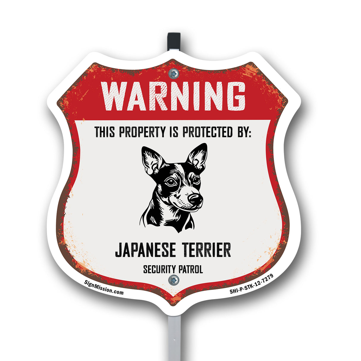 Warning This Property is Protected by Japanese Terrier