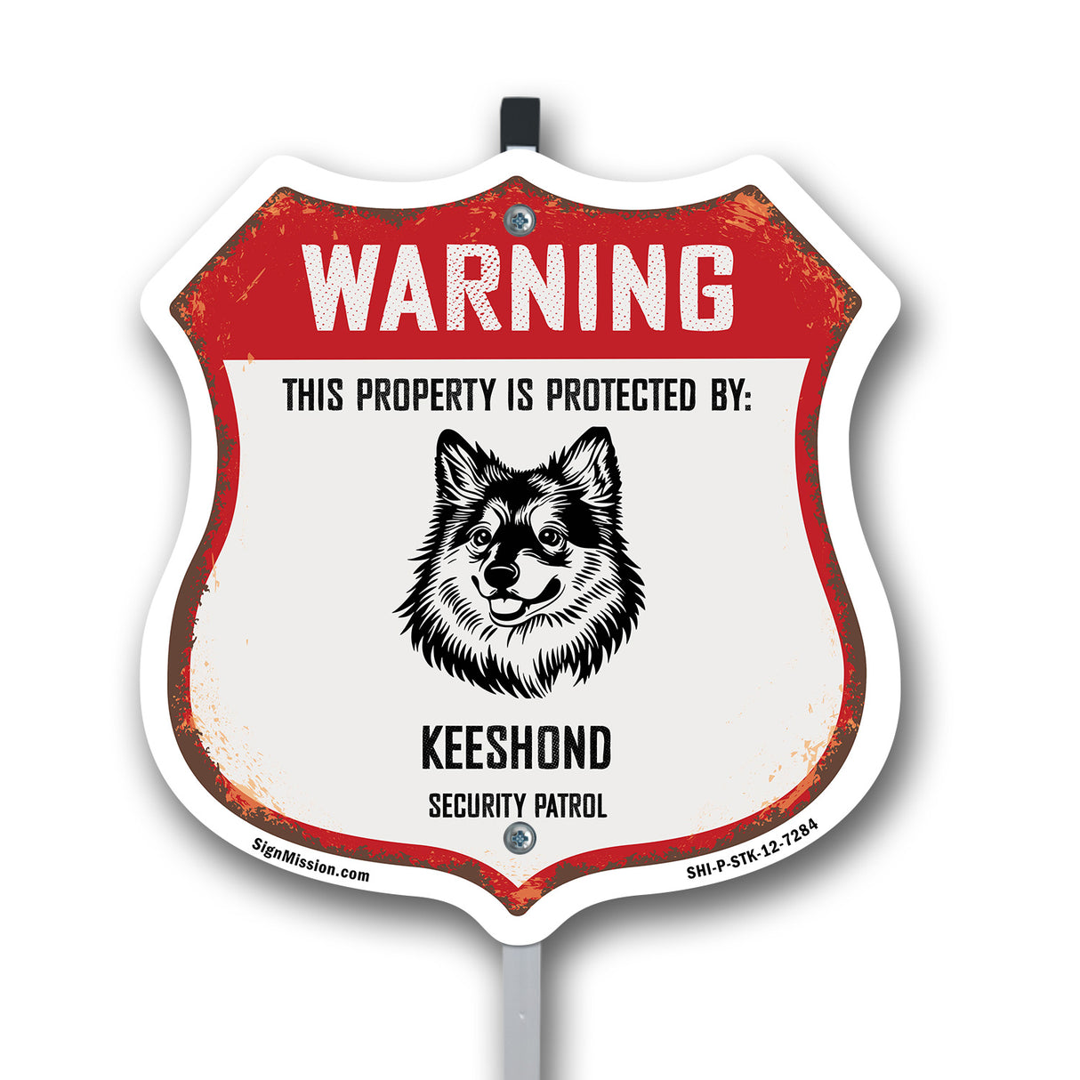 Warning This Property is Protected by Keeshond