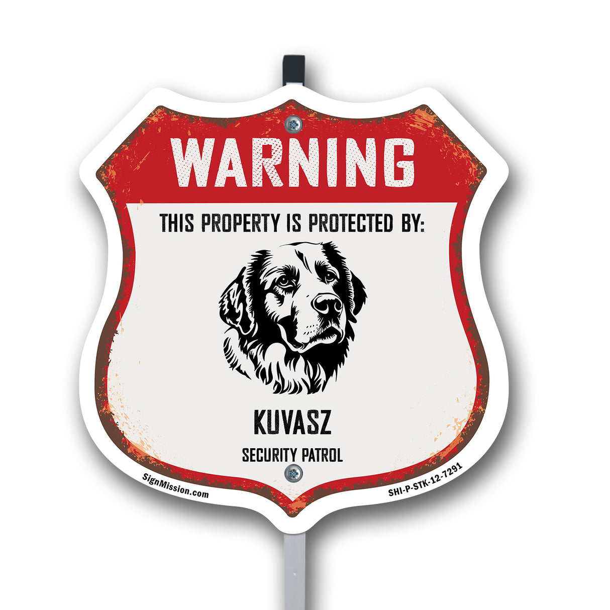 Warning This Property is Protected by Kuvasz