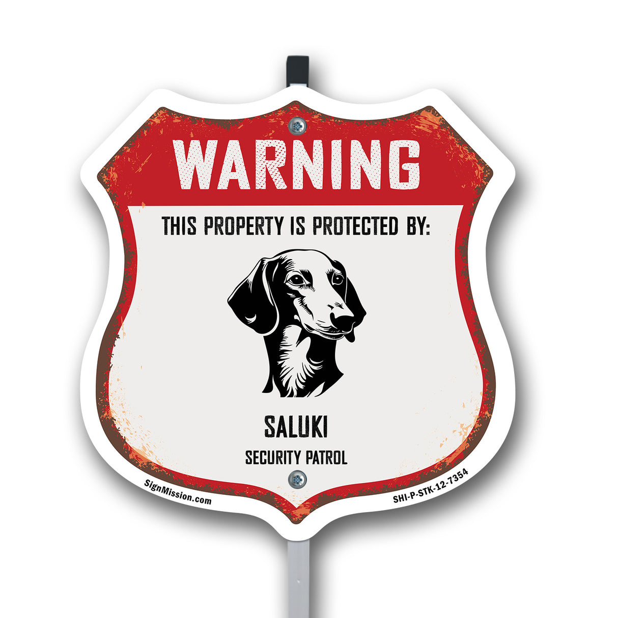 Warning This Property is Protected by Saluki