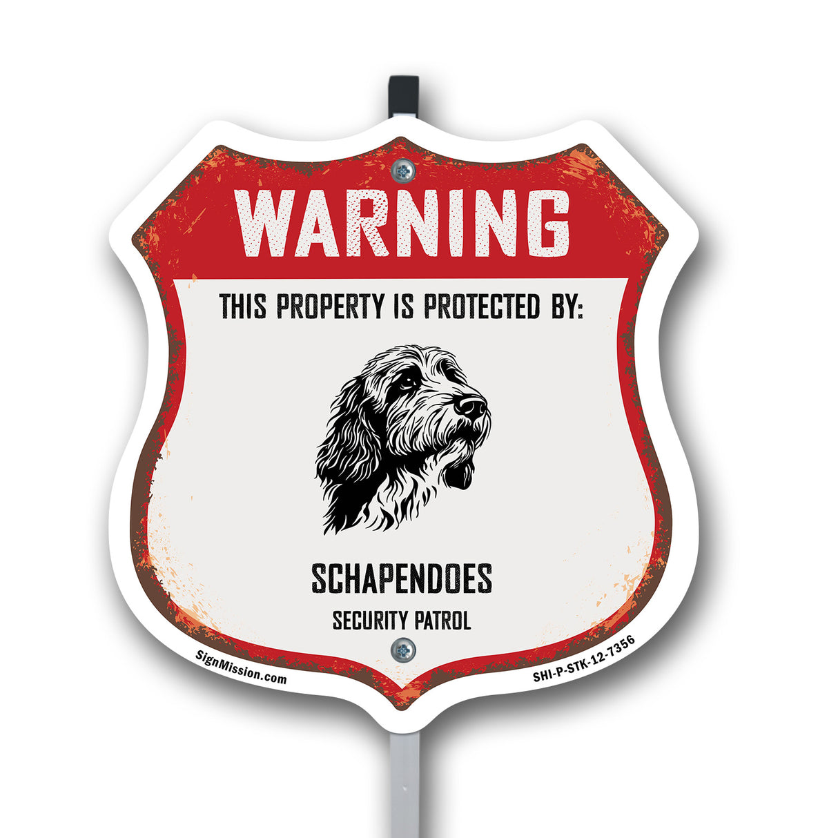 Warning This Property is Protected by Schapendoes