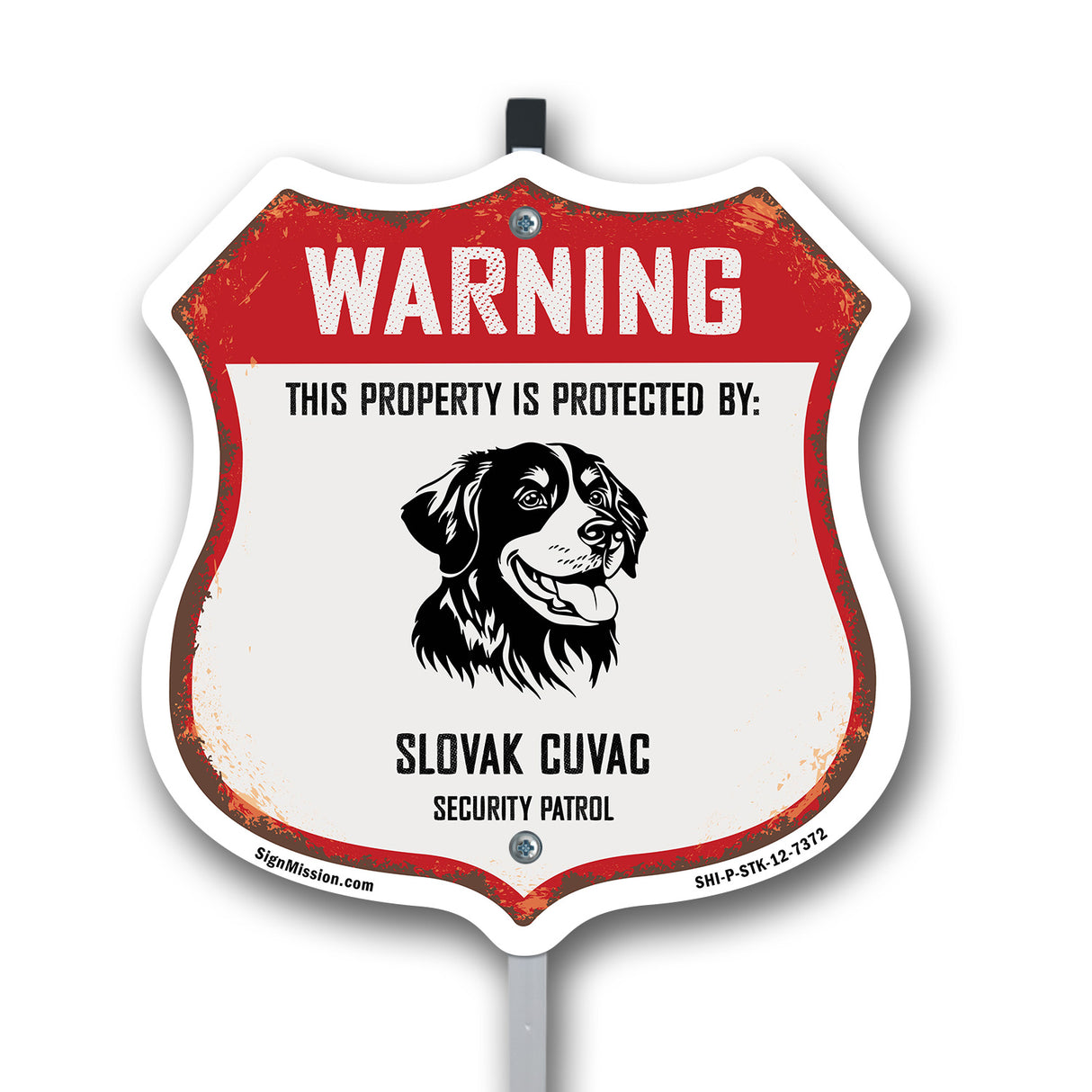 Warning This Property is Protected by Slovak Cuvac