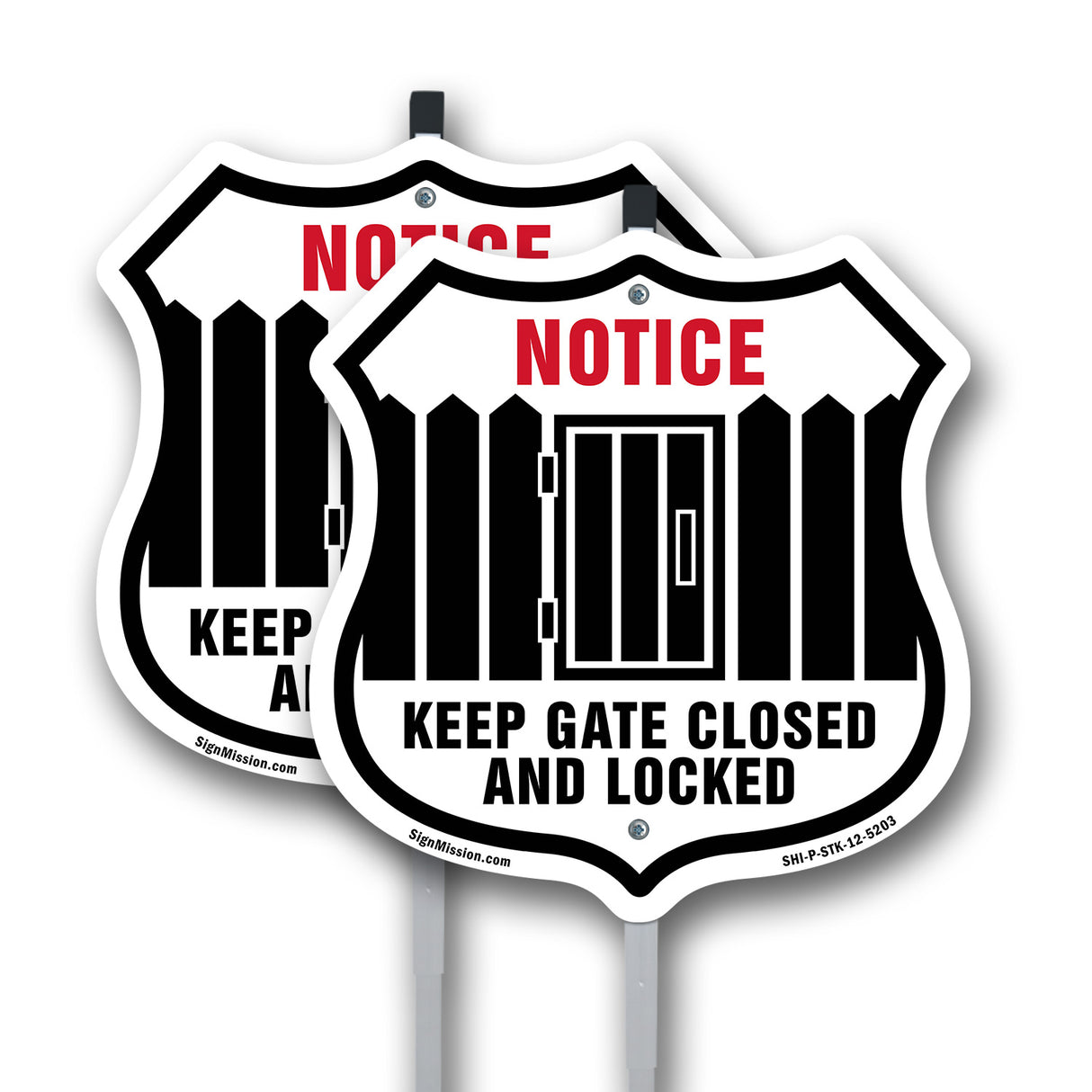 Notice Keep Gate Closed And Locked