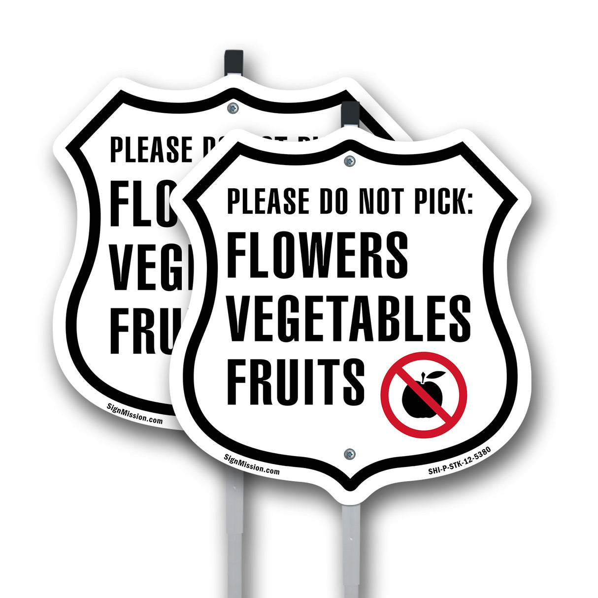 Please Do Not Pick Flowers Vegetables Fruits