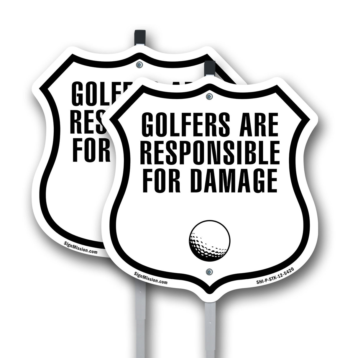Golfers Are Responsible For Damage