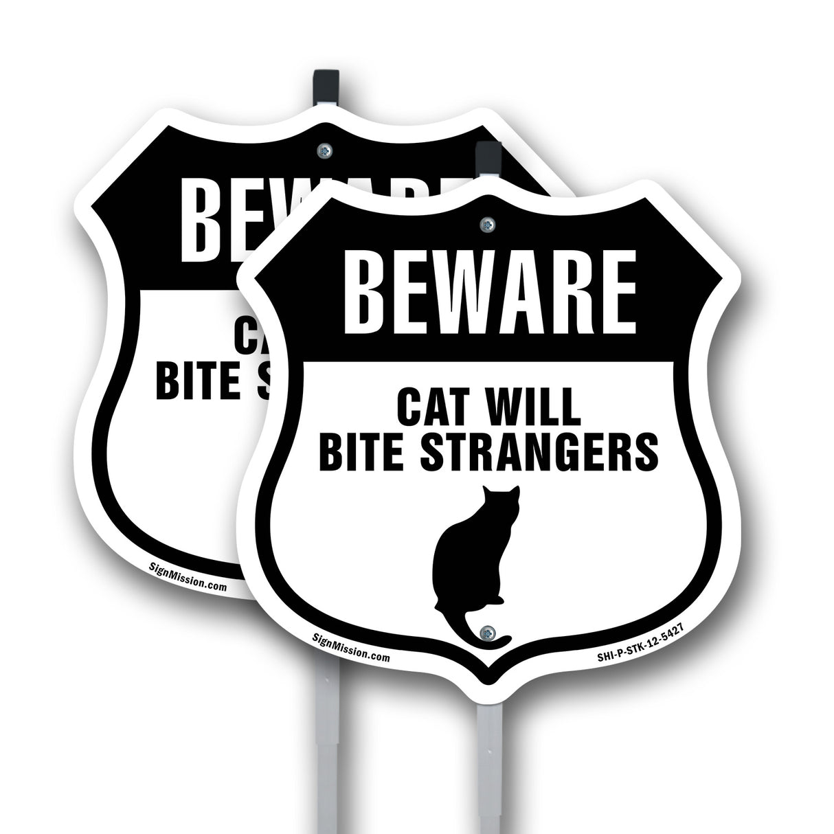 Beware Cat Will Bite Strangers