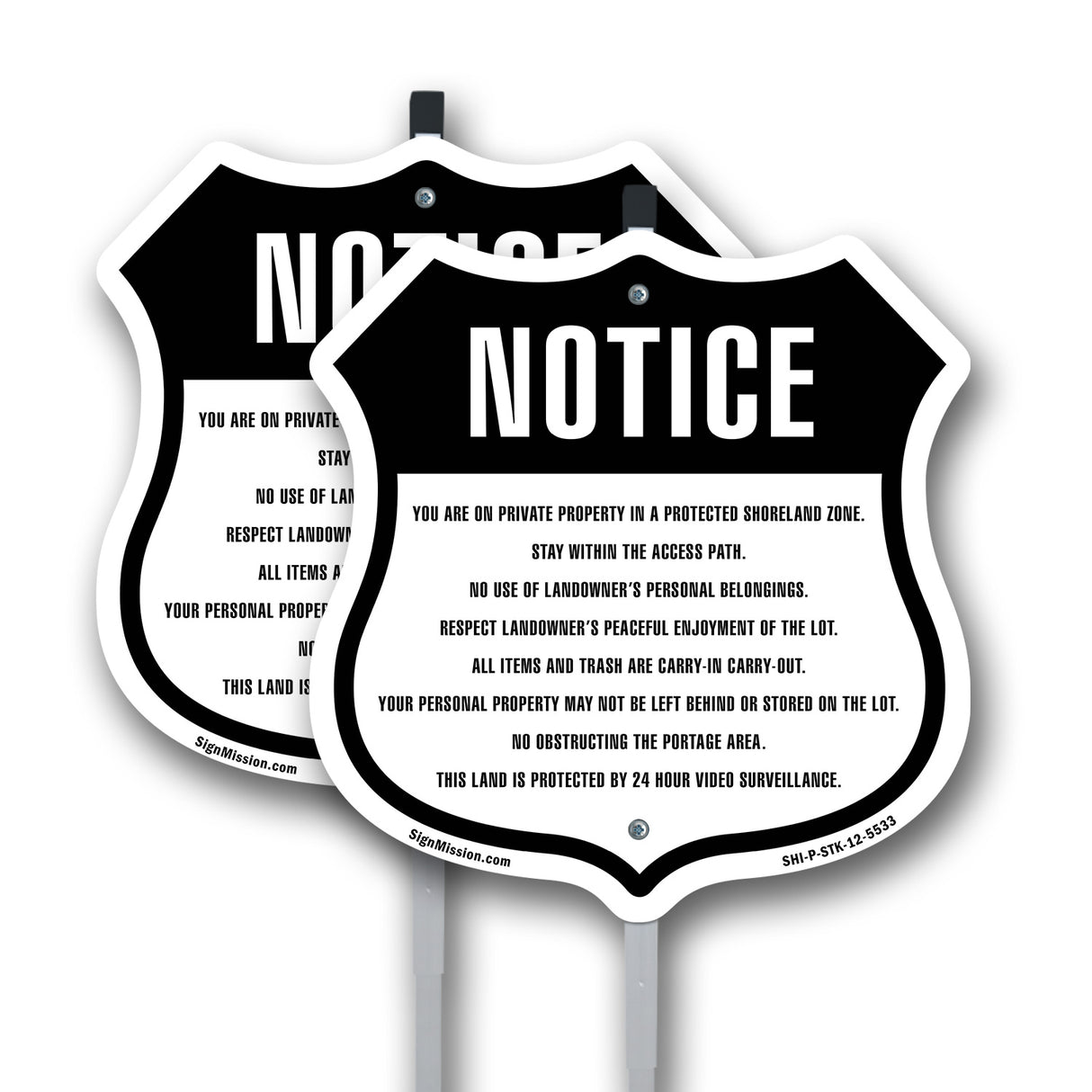 Notice Landowner Rules Shoreland Zone
