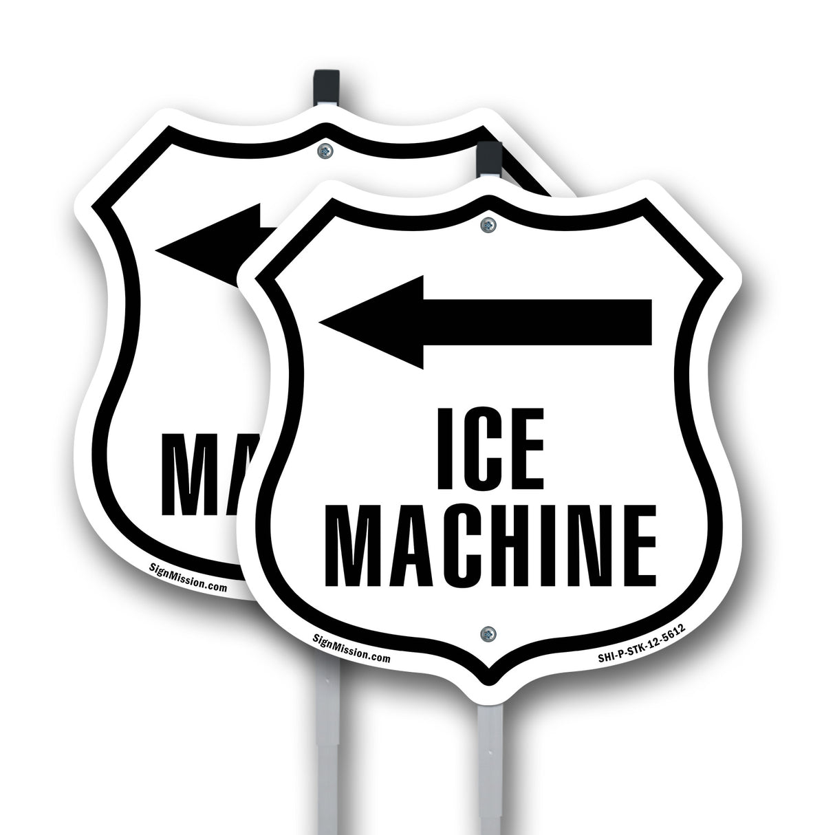Ice machine left