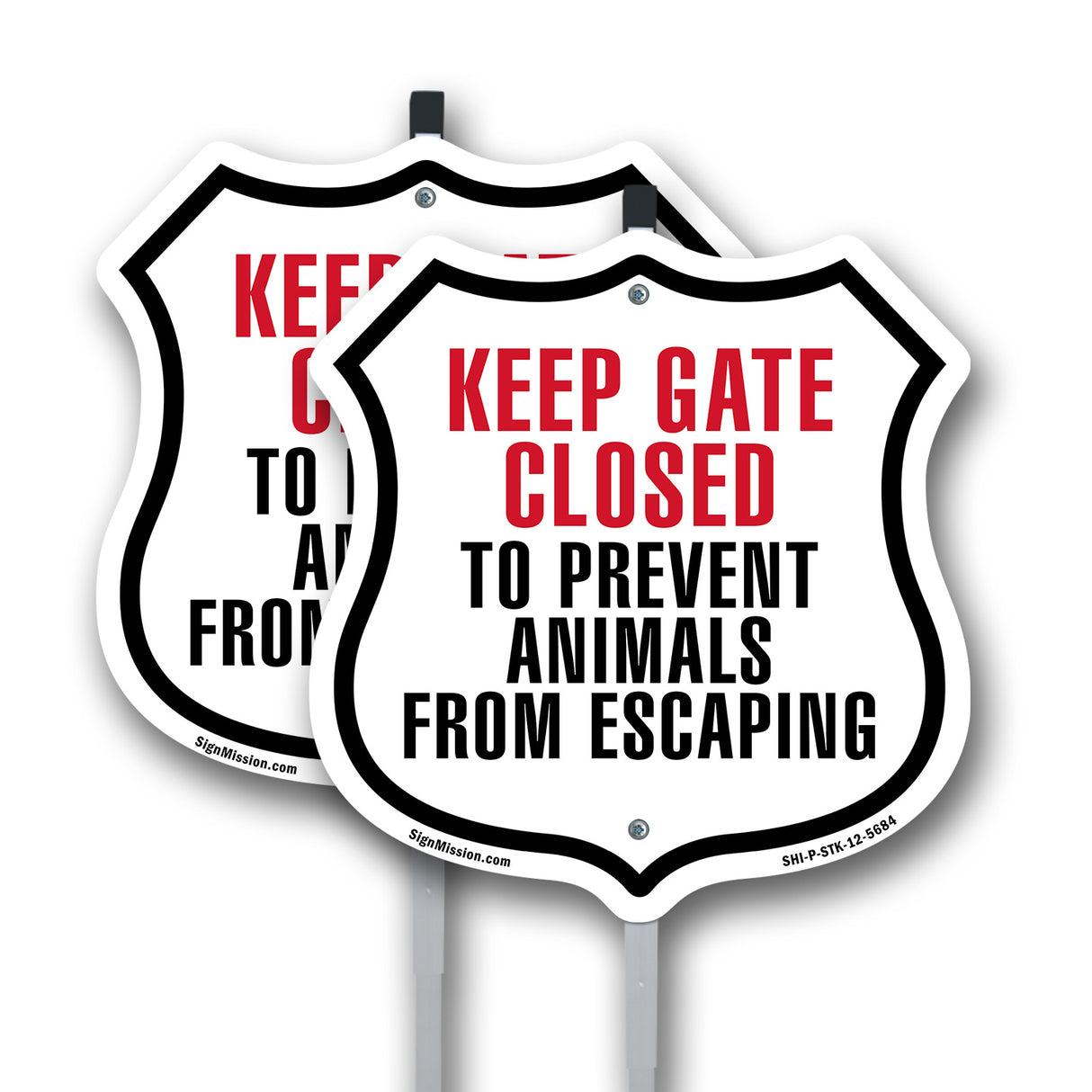 Keep Gates Closed To Prevent Animals From Escaping