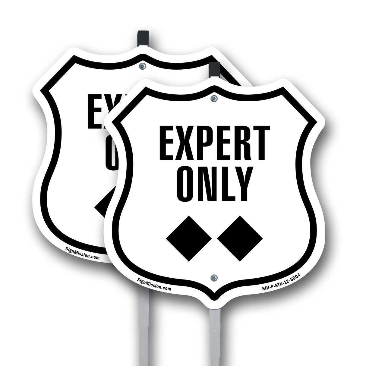 Expert Only Trail Ski Slope