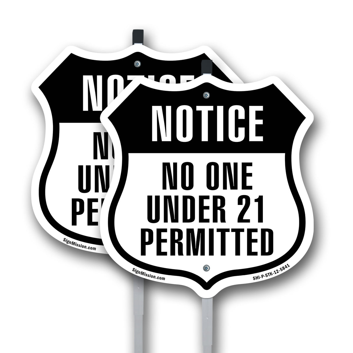 Notice No One Under 21 Permitted